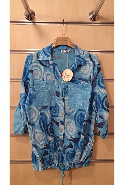 Park Moda ΙΤΑΛΙΚΟ ΠΟΥΚΑΜΙΣΟ ΜΕ ΣΠΙΡΤΟ ΣΧΕΔΙΟ ΜΕ ΛΕΠΤΟΜΕΡΗ ΠΑΝΤΕΛΑ