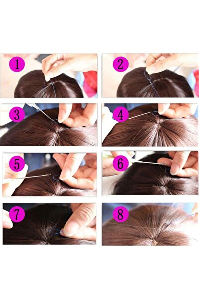 CREST E-TİCARET Hair Tinsel - Hair Glitter - Gray