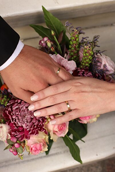 Diamond Line-Gülaylar 14 Ayar Altın Düz Klasik Alyans (ÖMÜR BOYU BAKIM GARANTİLİ)