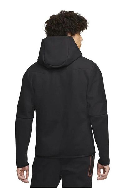 Nike Αθλητικά ρούχα Tech Fleece Brushed Full Zip Hoodie Ανδρικό φούτερ μαύρο