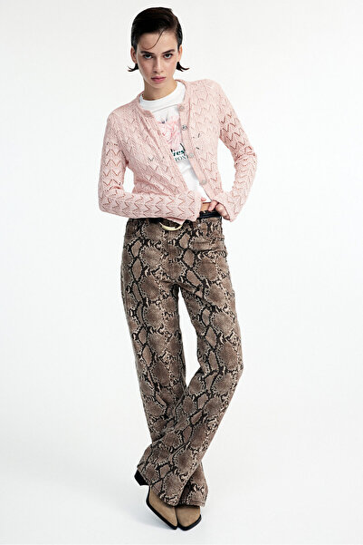 H&M Delik Desenli Triko Hırka