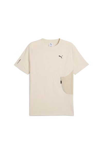 Puma Ανδρικό μπλουζάκι Tech Pocket σε μπεζ casual στυλ 62967387