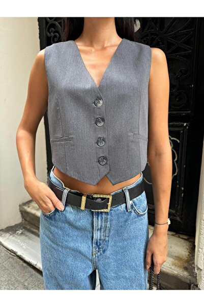 minaaise Антрацит Полівіскон Жилет 28022