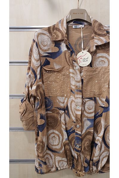 Park Moda Италианска риза със спираловиден мотив и пайети