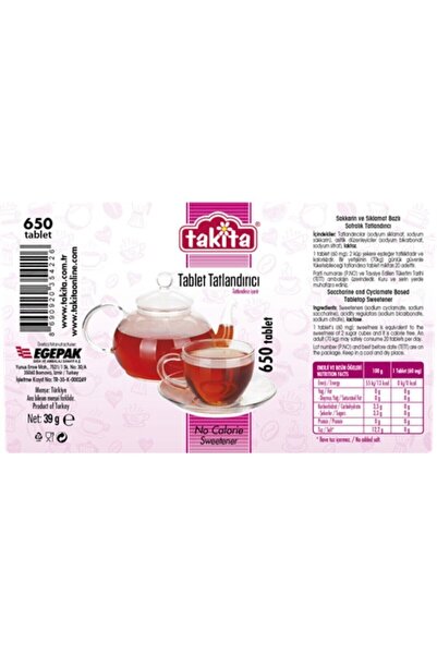 Takita 650 نموذج أقراص حلوة