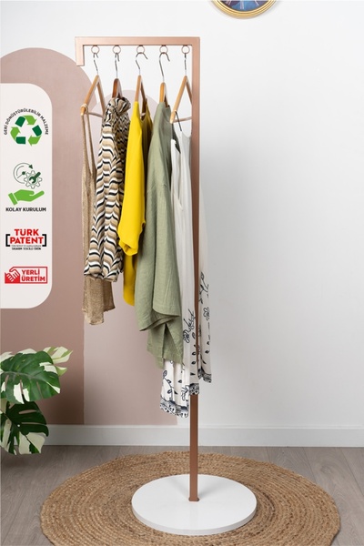 Fec Reklam Piazza Metal Ayaklı Askılık Konfeksiyon Askılığı Elbise Askılığı R...