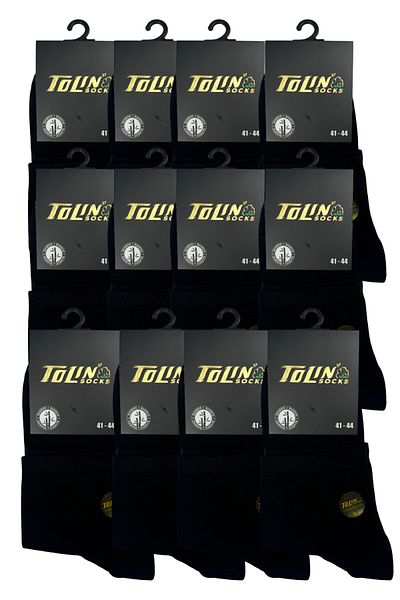 TOLIN Men's 12-Piece Half Conch Bamboo Booties Socks Set 10550