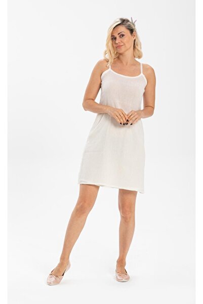 Eliş Şile Bezi Cotton Petticoat Chile Cloth Adjustable Strap Women's Dress Inner Lining Underskirt Set of 3 Black-Cream-