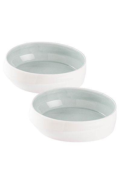 Tantitoni Space Blue Porcelain Double Bowl Set 16.2cm