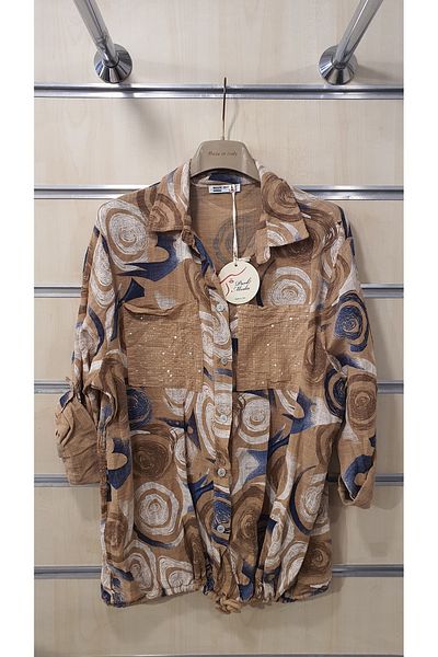 Park Moda Италианска риза със спираловиден мотив и пайети