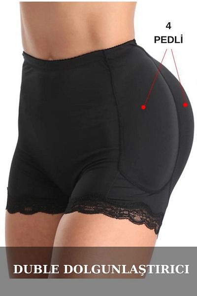 İNCEYAŞAM Basen and Butt Cases, Corset Boxers with Double Pop-Up and Removable Pad