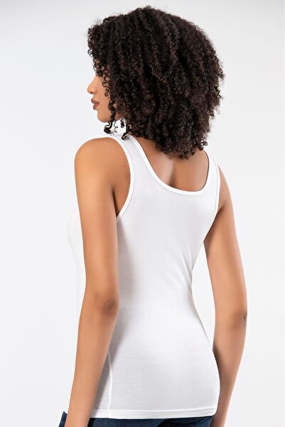 ERDEM İÇ GİYİM Weweus White Super Thin Natural Bamboo Luxury Μπλουζάκι Μπλουζάκι Body 2311