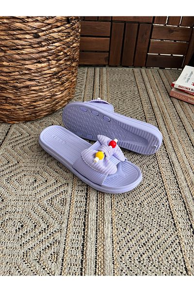 Behtah Kundura Beaded Non-Slip Sole Slippers Balcony Bathroom Pool Seaside Beach Pool Daily Slippers