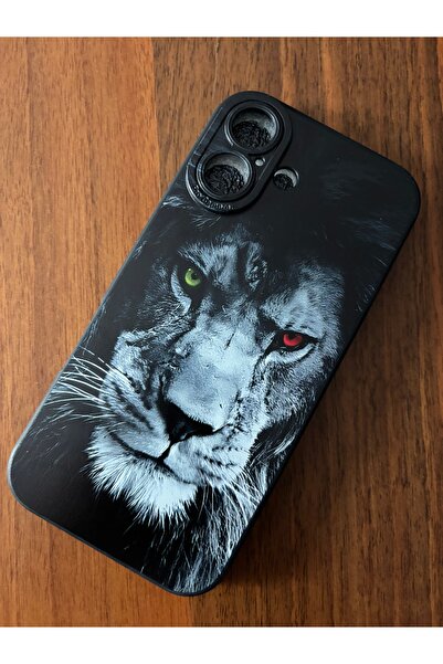 İPHONE 16 UYUMLU ASLANLI ESNEK SİLİKON KILIF