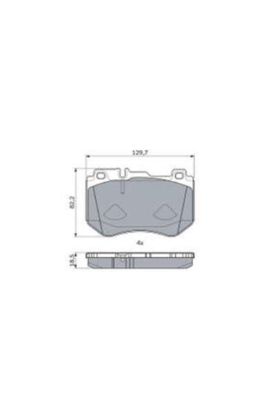 Bosch Mercedes C180 0986494777 Ön Fren Balatası