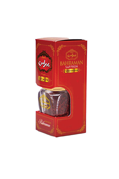 Bahraman Saffron Bahraman Safran 1 gr Cam Kutu, Süper Top Negin Kalite Bahram...