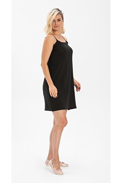 Eliş Şile Bezi Cotton Petticoat Chile Cloth Adjustable Rope Strap Women's Dress Inner Lining Underskirt Set of 3 Cream-Black-