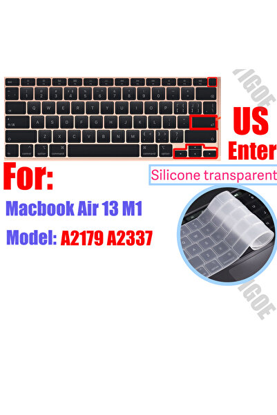 Choice US-A2337 A2179 Silicone Keyboard Cover Skin for all models MacBook Air...