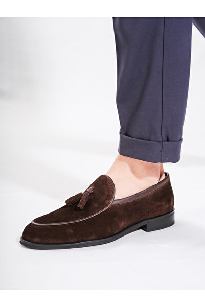 Byterre Giovanni Brown Suede Genuine Handmade Loafer