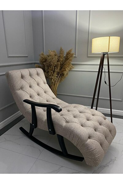 ZH HOME & OFFİCE Puffy Kumaş Kapitoneli Sallanan Dinlenme Koltuğu, Tv Koltuğu...