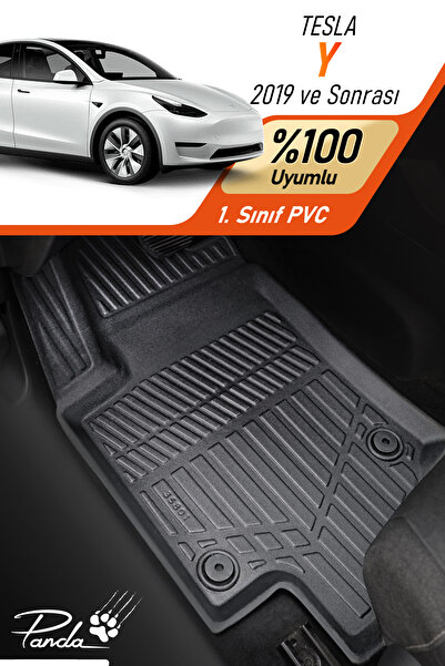 Panda Kılıf TESLA MODEL Y 2019- SONRASI 4D HAVUZLU PASPAS TAKIMI