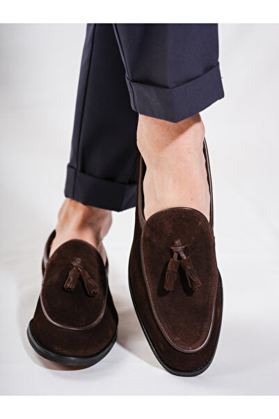 Byterre Giovanni Brown Suede Genuine Handmade Loafer