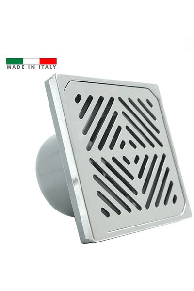 Doox Italian 15x15 mesh chrome filter with Doox counter