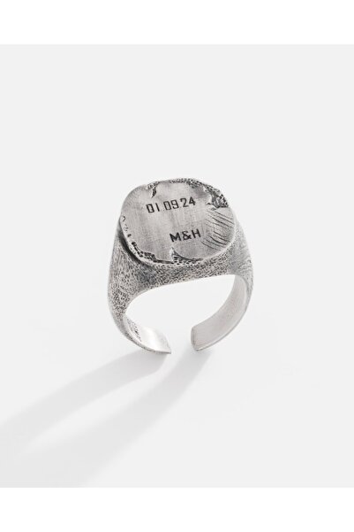MEKS JEWELS Kişiselleştirilebilir Gümüş Erkek Yüzüğü