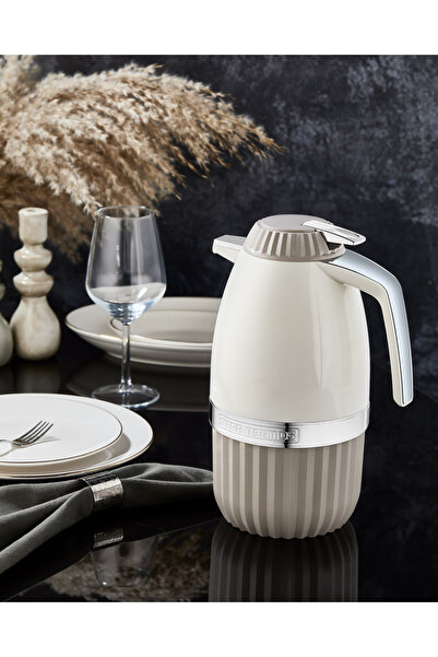 Star Termos 2 Litre Elegant Plus Serisi Cam Termos - Bej | 12 saat sıcak ve 24 saat soğuk muhafaza