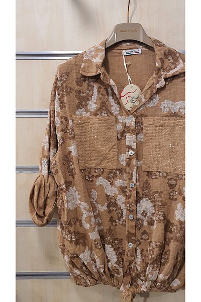 Park Moda ИТАЛИАНСКА РИЗА С ОБЛАЦИ И ПАЙЕТИ