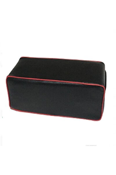 TROBUS Her Araca Uygun Taraftar Sünger Kolçak Kol Dayama Siyah Deri Kırmızı K...