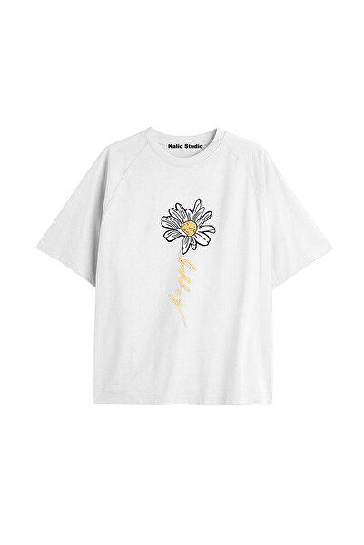 Kalic Studio Tricou de damă, cu imprimeu special, colorat, supradimensionat, ...