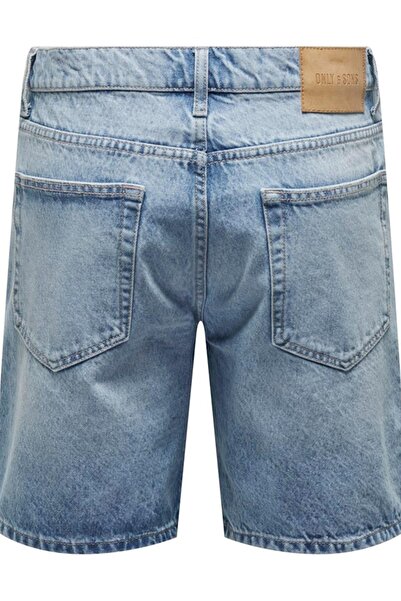 Only & Sons Onsedge Pim Dnm Shorts Box Vd Light Blue