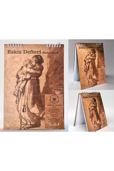 Pagos Yayınları A4-a5-a6 Set of 3 Sketchbook Sketch Book