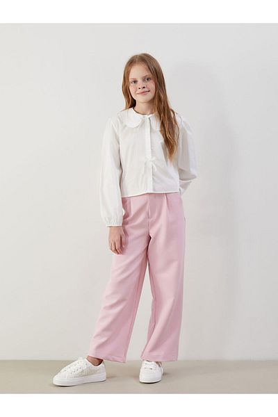 LC Waikiki Girl's Pants with Adjustable Elastic Waist