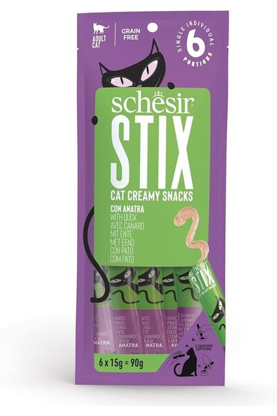 Schesir Stix Ördekli Krem Ödül Maması 6x15g CB13755