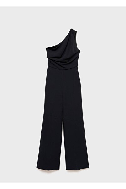 MANGO Woman Drape detaylı asimetrik tulum