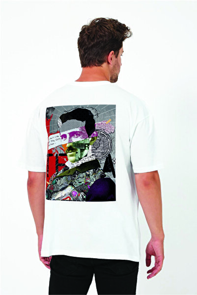 By Caspita Fashion Λευκό μπλουζάκι Lenithra Nikola Tesla με στάμπα Unisex Ove...