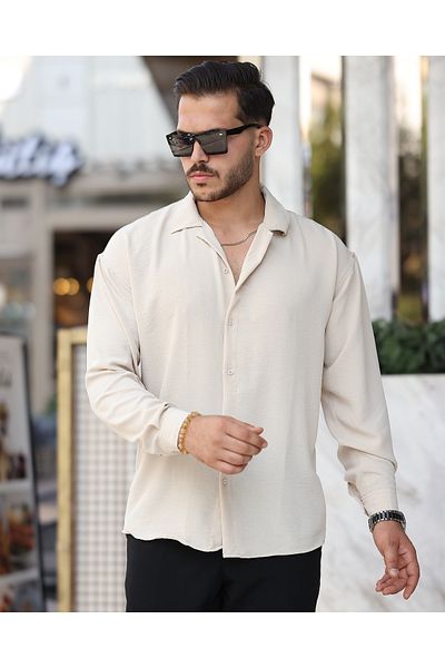 viperkombin Ανδρικό πουκάμισο με υπερμεγέθη καλοκαιρινό