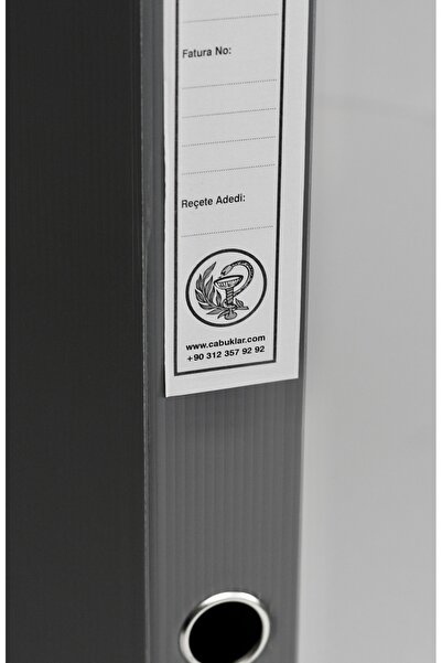 ÇABUKLAR Pharmacy Sgk - Grey Standard Size Prescription Box (29X4,5X40 cm)