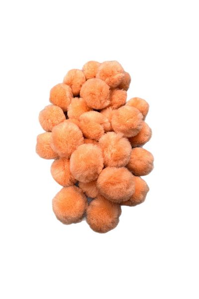 Yumuşakkeçe Handmade Merino Wool Pompom – 3 cm (25 Pieces, Soft & Natural)