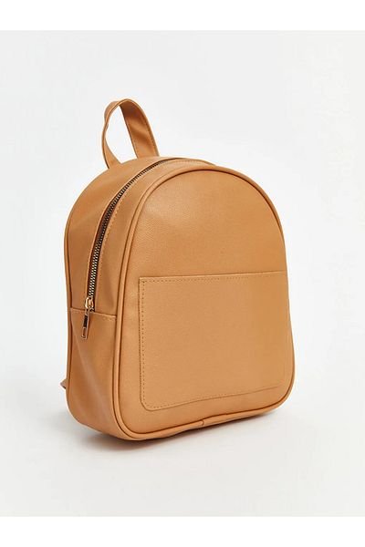 LC Waikiki Γυναικείο σακίδιο πλάτης LCW ECO Beige Leather Look