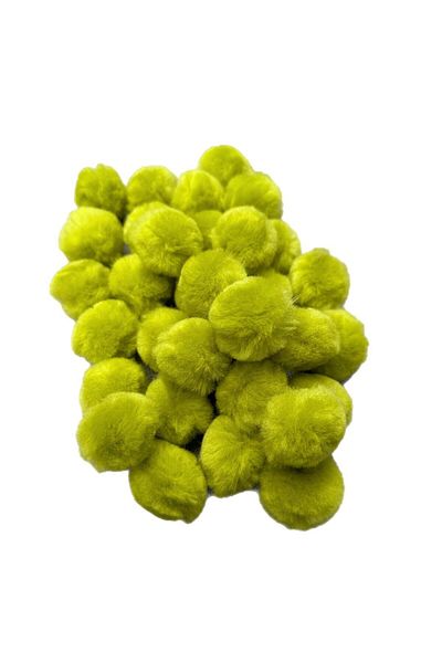 Yumuşakkeçe Handmade Merino Wool Pompom – 3 cm (25 Pieces, Soft & Natural)