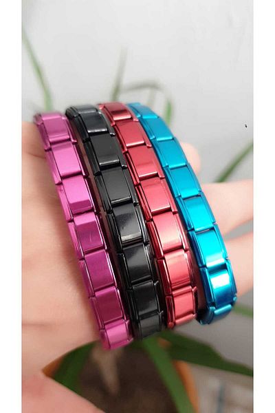 Feride Italian Charm Steel Bracelet