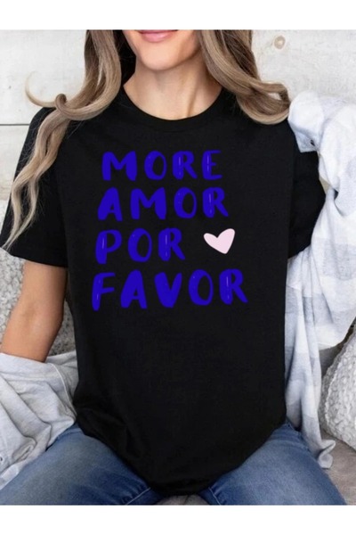 AZIZI TEKSTIL Μπλουζάκι για γυναίκες με άνετο και φαρδύ σχέδιο - μπλουζάκι "M...