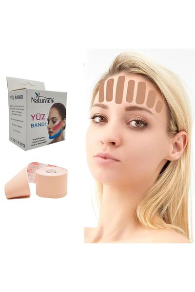 Naturachi Beauty Tape Face Tape pentru Yoga Bandă de lifting facial Culoare bej