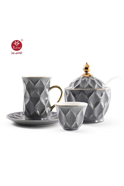 Rose CR-2323- 51-Piece Tea and Coffee Serving Set Rose