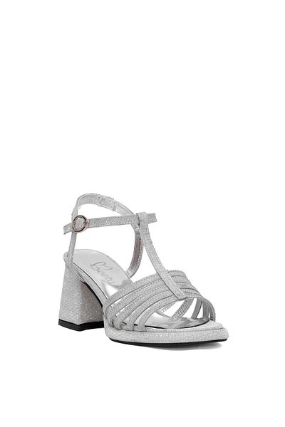 Beety 25By222.406T Women's Classic Heeled Shoes Silver