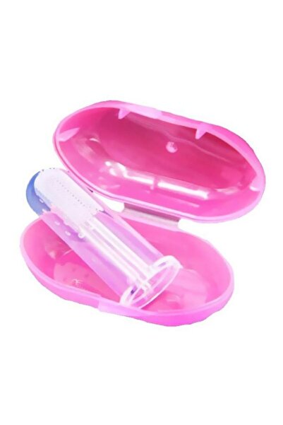 Generic فرشاة أسنان ناعمة من السيليكون للأطفال - وردي