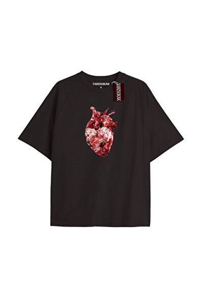 Adrift Tricou unisex Heart Rib, negru Cod 52